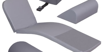 Mediposture Dental Chair Overlay System W/4" Classic Memory Headrest Gray
