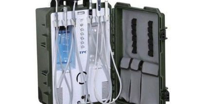 Portable Dental System Pc-2630 4 Hole Tubings, 110V  (W/Build-In Led Curing Light & Piezo Scaler Kit)