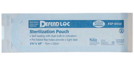 Defend - Sterilization Pouch 200/Box 2.75" X 10"
