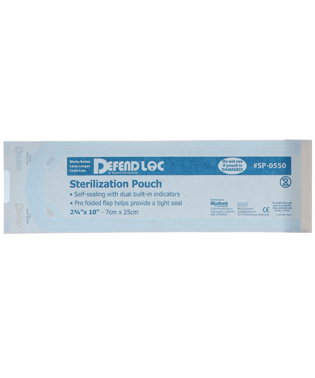 Defend - Sterilization Pouch 200/Box 2.75" X 10"