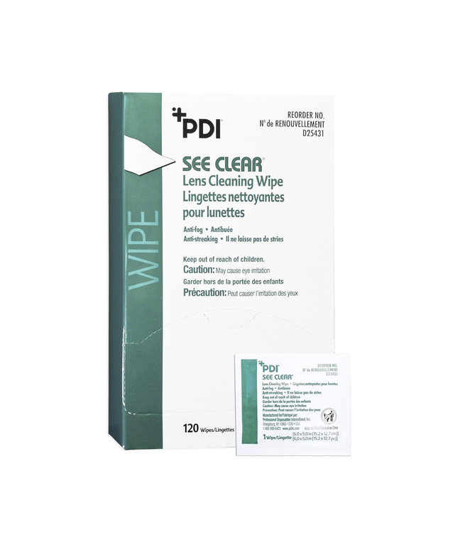 See Clear Eye Glass Cleaning Wipes 120/bx