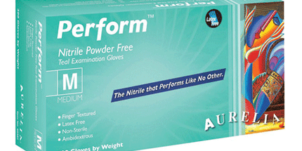 Aurelia Perform Nitrile Gloves Medium 200/Box