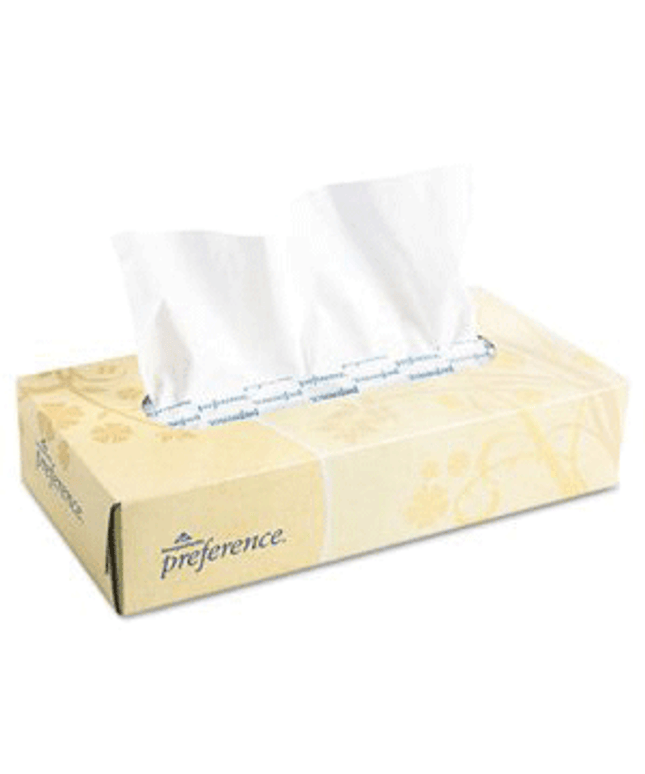 Georgia Pacific - Facial Tissue, Flat Box, White, 8.4"x7.5", 100 sht/bx, 30 Bx/Cs