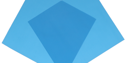 4D Rubber - Isodam Non-Latex Dental Dams, 5" x 5", Medium, Blue, 20/Pk, ISO01800520