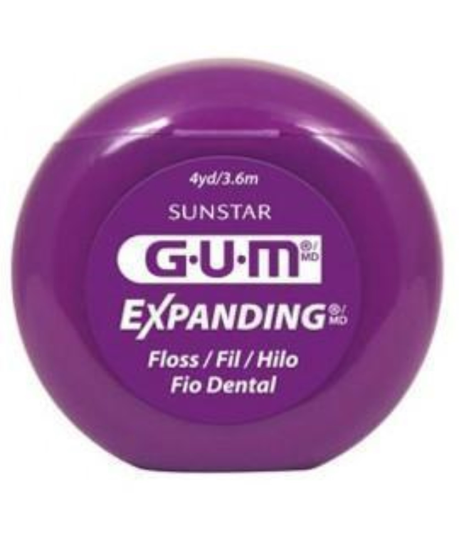 Sunstar Butler - Gum Expanding Floss, 4 yd, 144/Pk