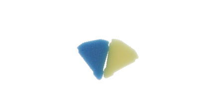 Endoring Foam Inserts - 48pk - Blue Yellow
