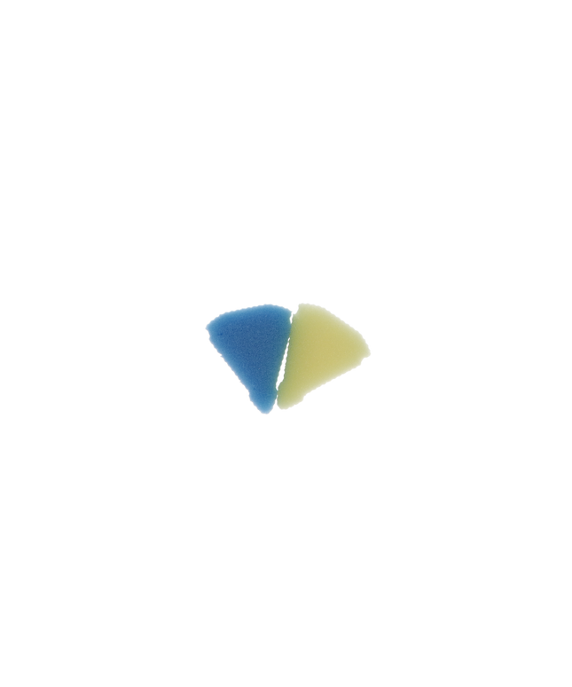 Endoring Foam Inserts - 48pk - Blue Yellow