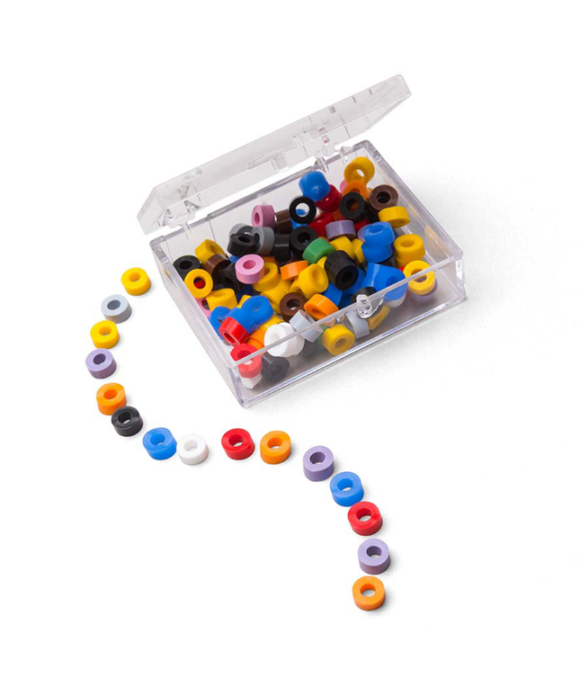 Code Rings Silicone Standard 100/Pk Assorted
