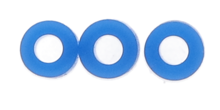 Code Rings Silicone Standard 100/Pk Blue