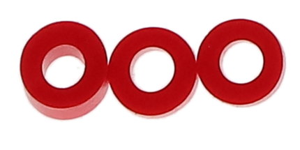 Code Rings Silicone Standard 100/Pk Red