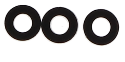 Code Rings Silicone Standard 100/Pk Black