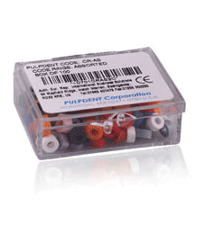 Code Rings Silicone Standard 100/Pk Gray