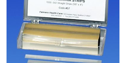 Palmero - Mylar Matrix Strips Straight - 3/8" x 4"  5.8 microns thick (1000/Bx)