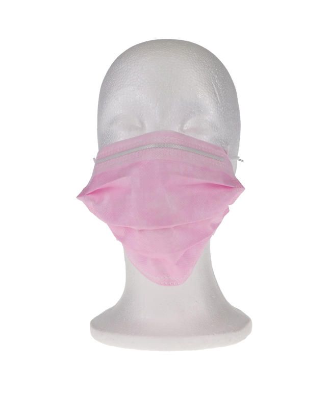 Medicom - Safe-Mask Premier - Elite, Earloop - Pink 50/Bx