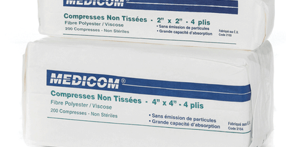 Medicom - SafeBasics General Purpose Non-Woven Sponges N/S 2x2 4-Ply 5000/Case