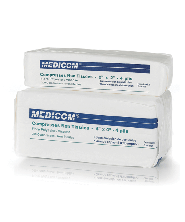 Medicom - SafeBasics General Purpose Non-Woven Sponges N/S 2x2 4-Ply 5000/Case