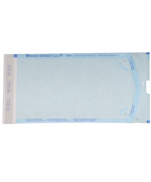Medicom - SafeSeal - Duet Pouch - 5.25 x 10- 200/Bx