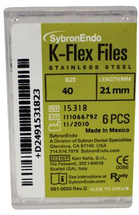 SybronEndo - K-Flex Files 21mm #40 6/Bx