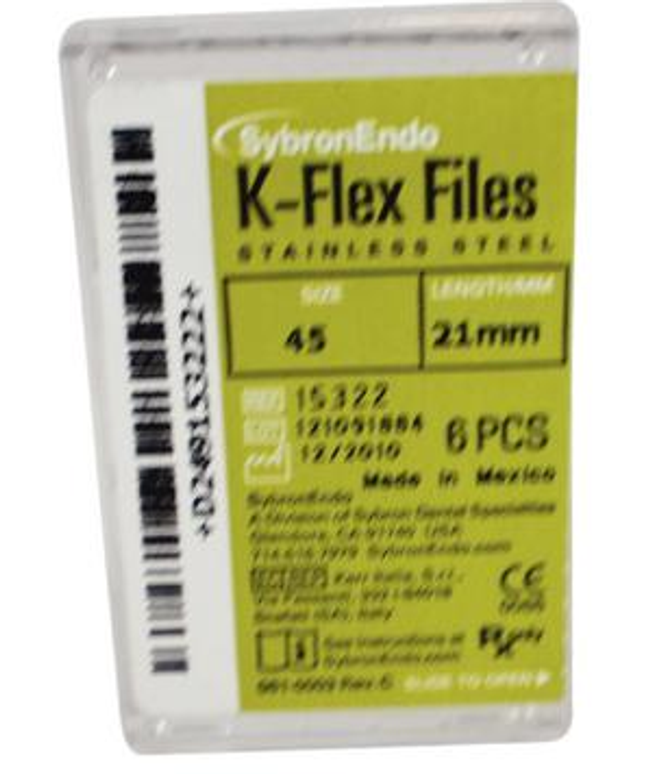 SybronEndo - K-Flex Files 21mm #45 6/Bx
