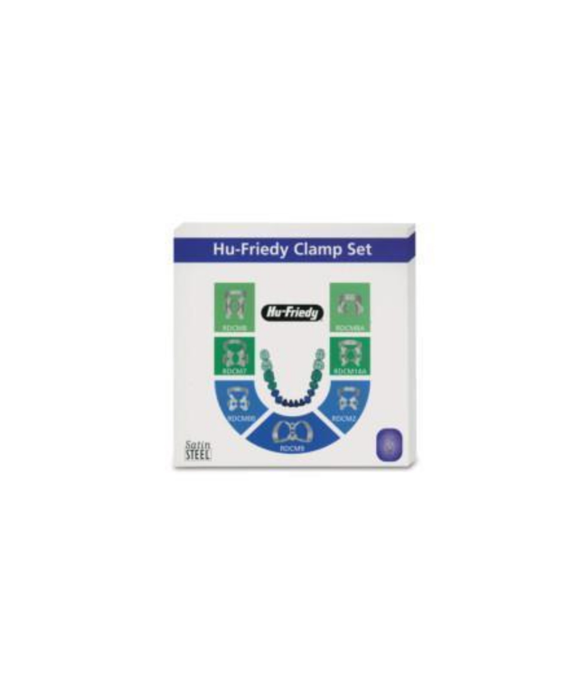 Hu-Friedy - Rubber Dam Clamps Starter Kit with 7 clamps