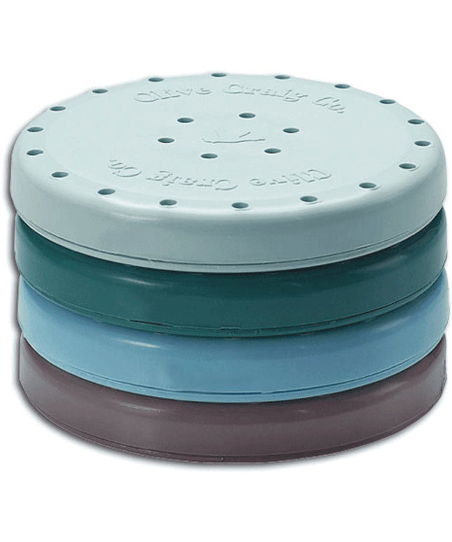 Dux Dental - Bur Block Magnetic 24 Hole Round Blue