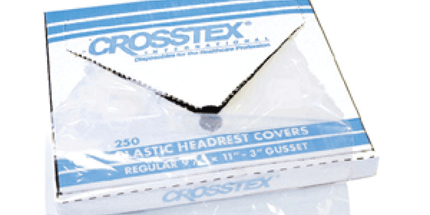Crosstex - Headrest Cover Plastic 9.5x14 White 250/Box