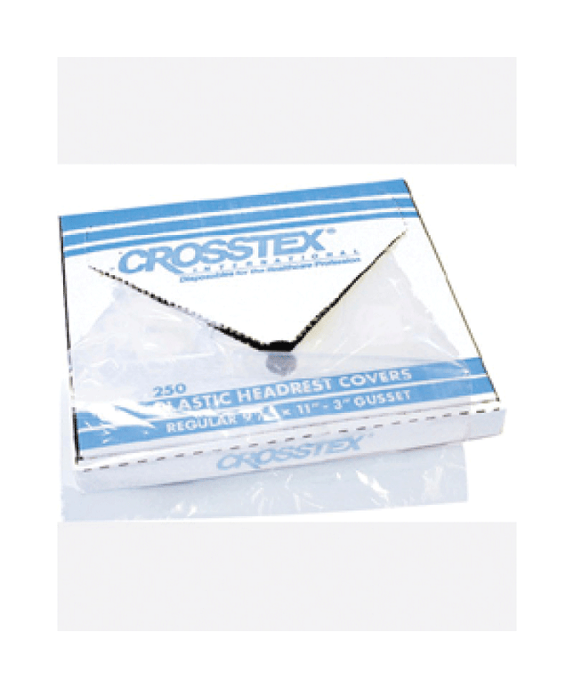 Crosstex - Headrest Cover Plastic 9.5x14 White 250/Box