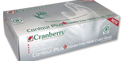 Cranberry - Contour Plus PF Nitrile Glove Small 100/Bx