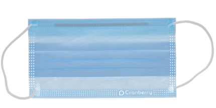 Repel 4-Ply Premium Anti-Fog Face Mask 50/Bx Sapphire ASTM 3