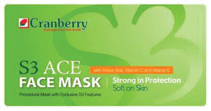 Cranberry S3 - Ace Face Masks, 50/Bx - Lavender