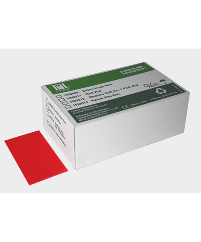 Coltene - Hygenic Base Plate Wax - Red, 5 Lb. Box