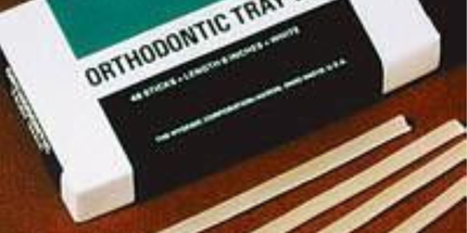 Coltene - Hygenic Orthodontic Tray Wax Sticks - 6" Long, White, Lightly Scented, Sticky