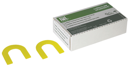 Coltene - Hygenic Bite Wafers - U-shaped Lemon Yellow Soft, Non-Laminated, Box of 50