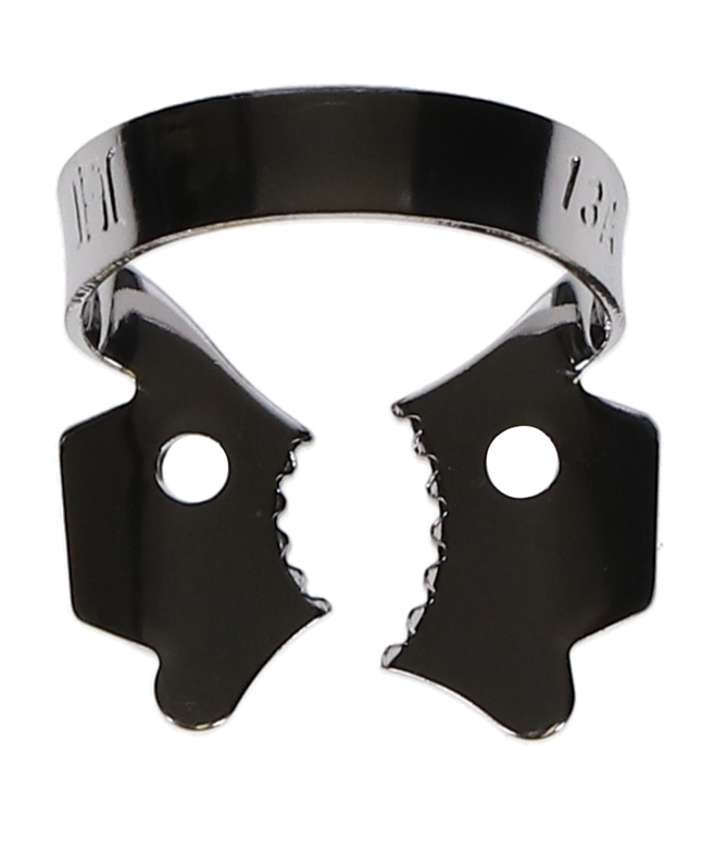 Coltene - Hygenic #13A Winged Serrated Jaw, Upper Right Molar Metal Rubber Dam Clamp