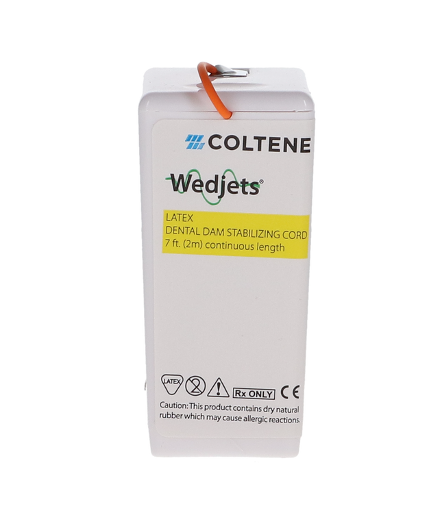 Coltene - Wedjets Dental Dam Stabilizing Cord - Latex, Large, Orange. Dispenser of 7 feet