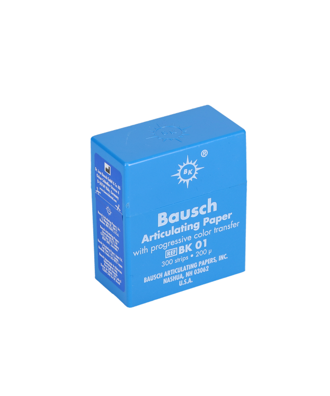 Bausch - Articulating Paper Pre-Cut Strips Blue 300/pk