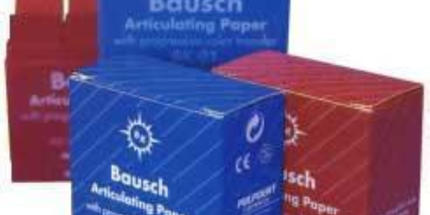 Bausch - Articulating Paper Pre-Cut Strips Red 300/pk