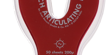 Bausch - Articulating Paper Horseshoe StripsRed 50/pk