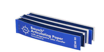 Bausch - Articulating Paper Straight Booklets Blue 300/pk