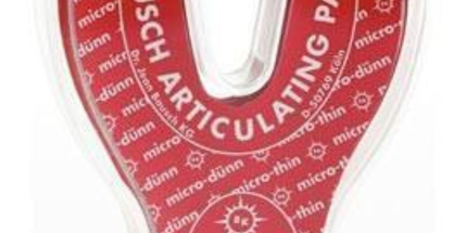 Bausch - Articulating Paper Micro-Thin Horseshoe StripsRed 150/pk