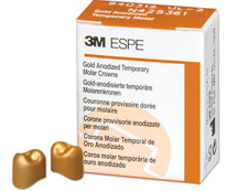 3M Gold Anodized Crowns 5Bx