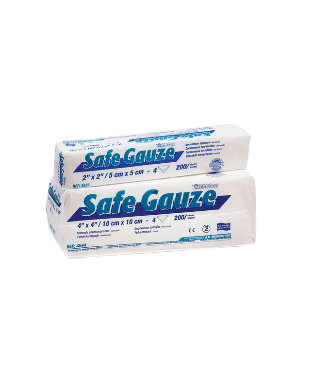 Medicom - Safe-Gauze 2x2 NW 4 Ply 5000/cs