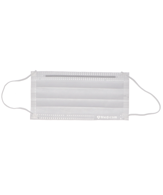 Medicom - Safe-Mask Premier Elite Earloop White 50/Bx ASTM 3