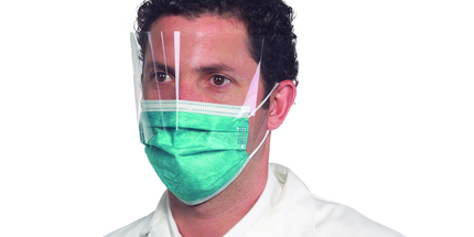 Medicom - Safe-Mask ProShield Mask w/Visor Teal 25/Bx