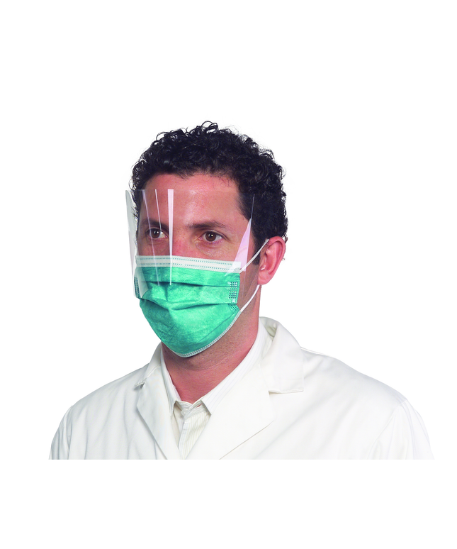 Medicom - Safe-Mask ProShield Mask w/Visor Teal 25/Bx