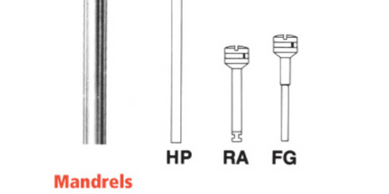 Miltex - 303 Huey's Screw HP Mandrels 12/pk