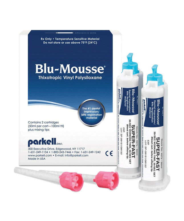 Blu-Mousse - Bite Registration - Peppermint Package