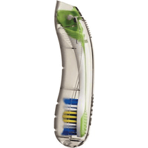 Sunstar Butler - Travel Toothbrushes, Regular Soft Brush, Dome Trim, 12/Bx