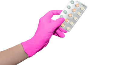 Aurelia Blush Nitrile Gloves Medium 200/Box