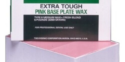 Coltene - Hygenic Base Plate Wax - Pink, EXTra-Tough, 1 Lb. Box